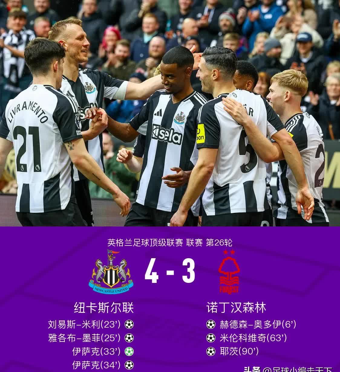 纽卡斯尔主场力克狼队，实现反弹